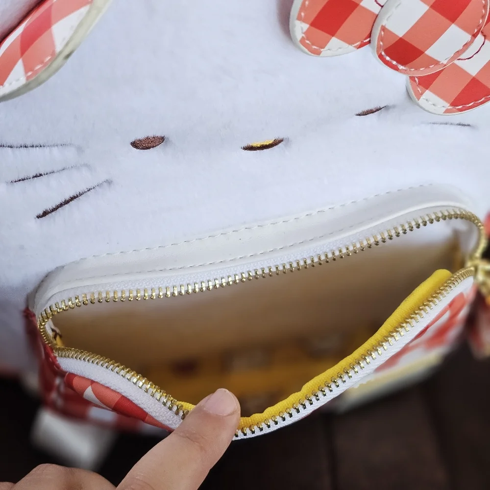 Loungefly Sanrio Hello Kitty Gingham Figural Mini Picnic Backpack